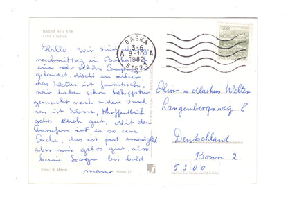 Ansichtskarte Baska - Krk / Kroatien / N1-51