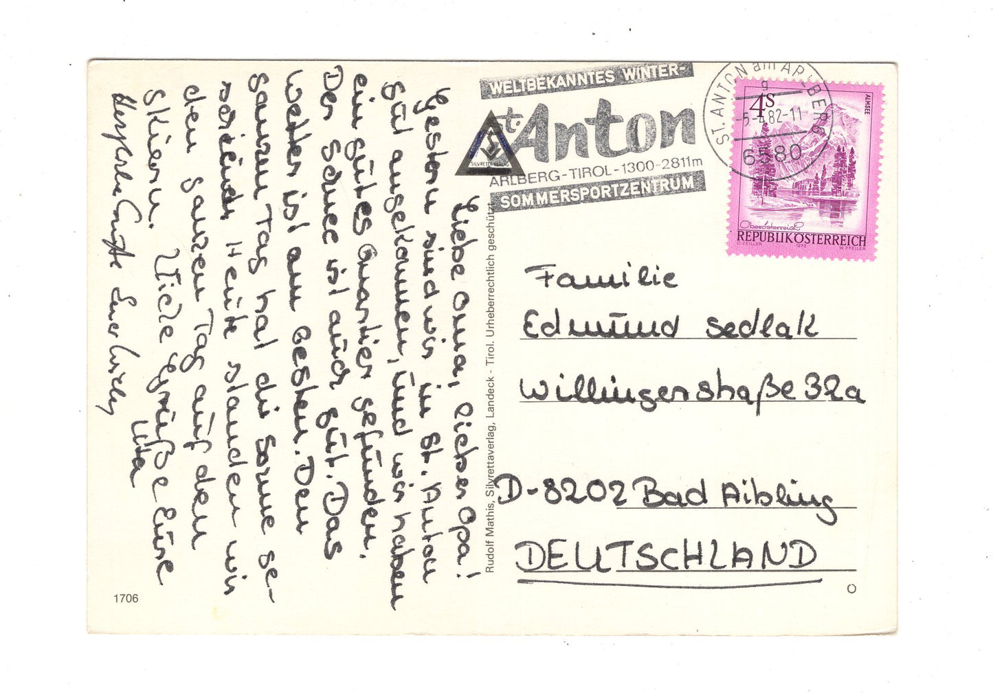 Ansichtskarte St. Anton - St. Christoph / Arlberg / Tirol / Österreich