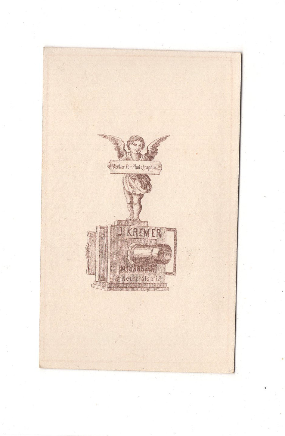 Fotografie Herrenportrait / Geistlicher - Mönchengladbach 1860er / CDV C1-25