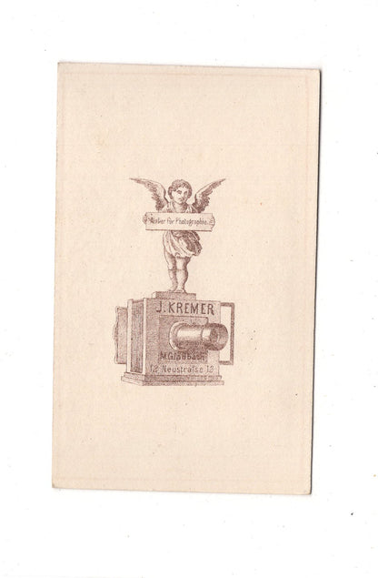Fotografie Herrenportrait / Geistlicher - Mönchengladbach 1860er / CDV C1-25