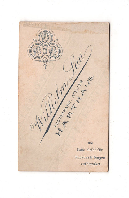 Fotografie Feine Dame - Hartha 1890er / CDV L1-28