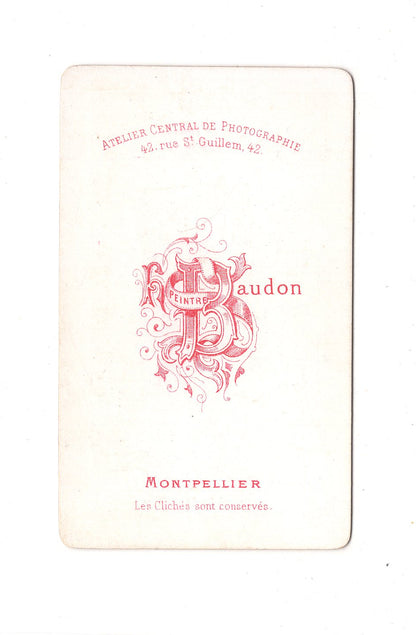 Fotografie Damenportrait - Montpellier um 1870 / CDV C1-07