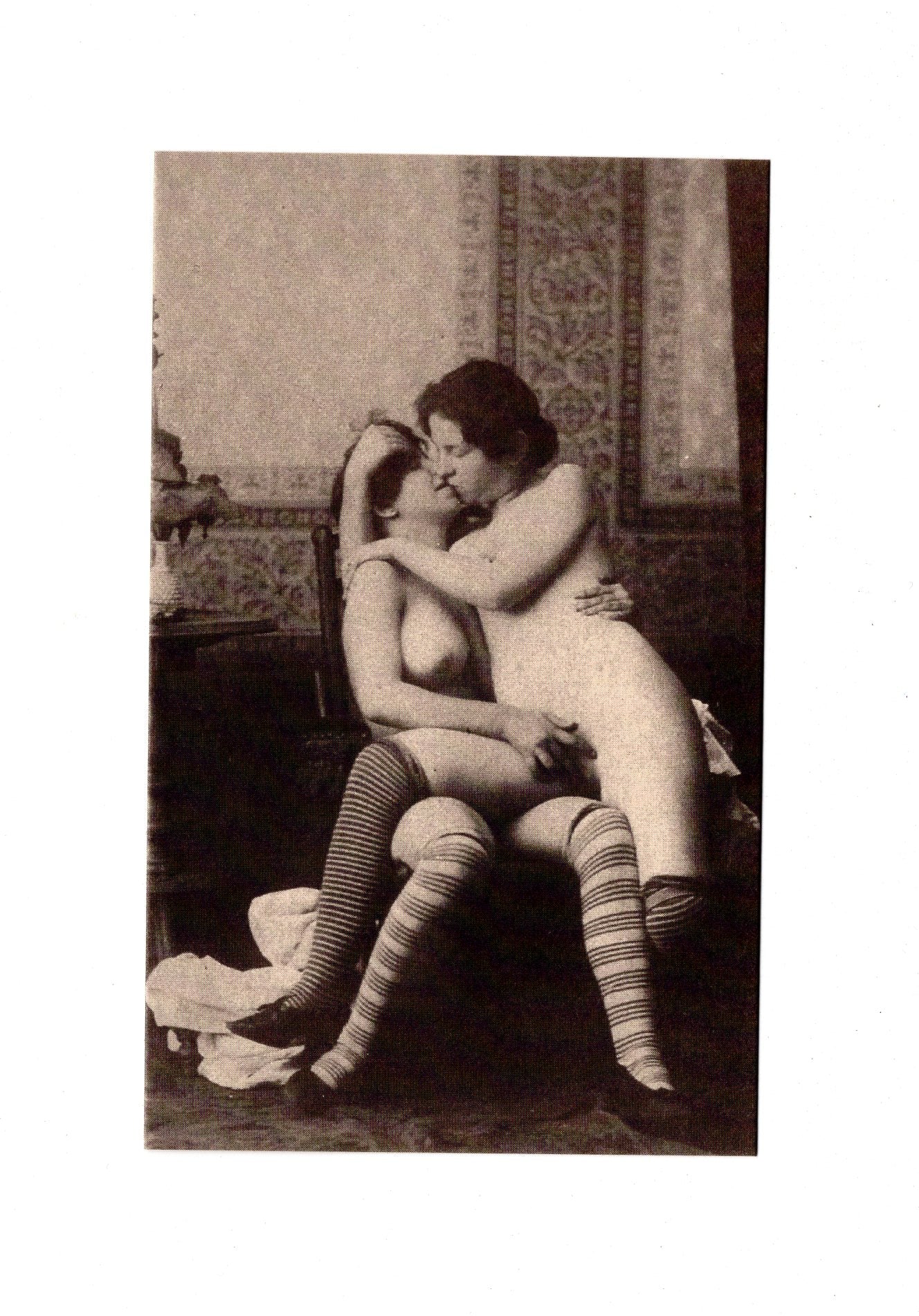 Ansichtskarte Akt / Erotik / Erotische Szene