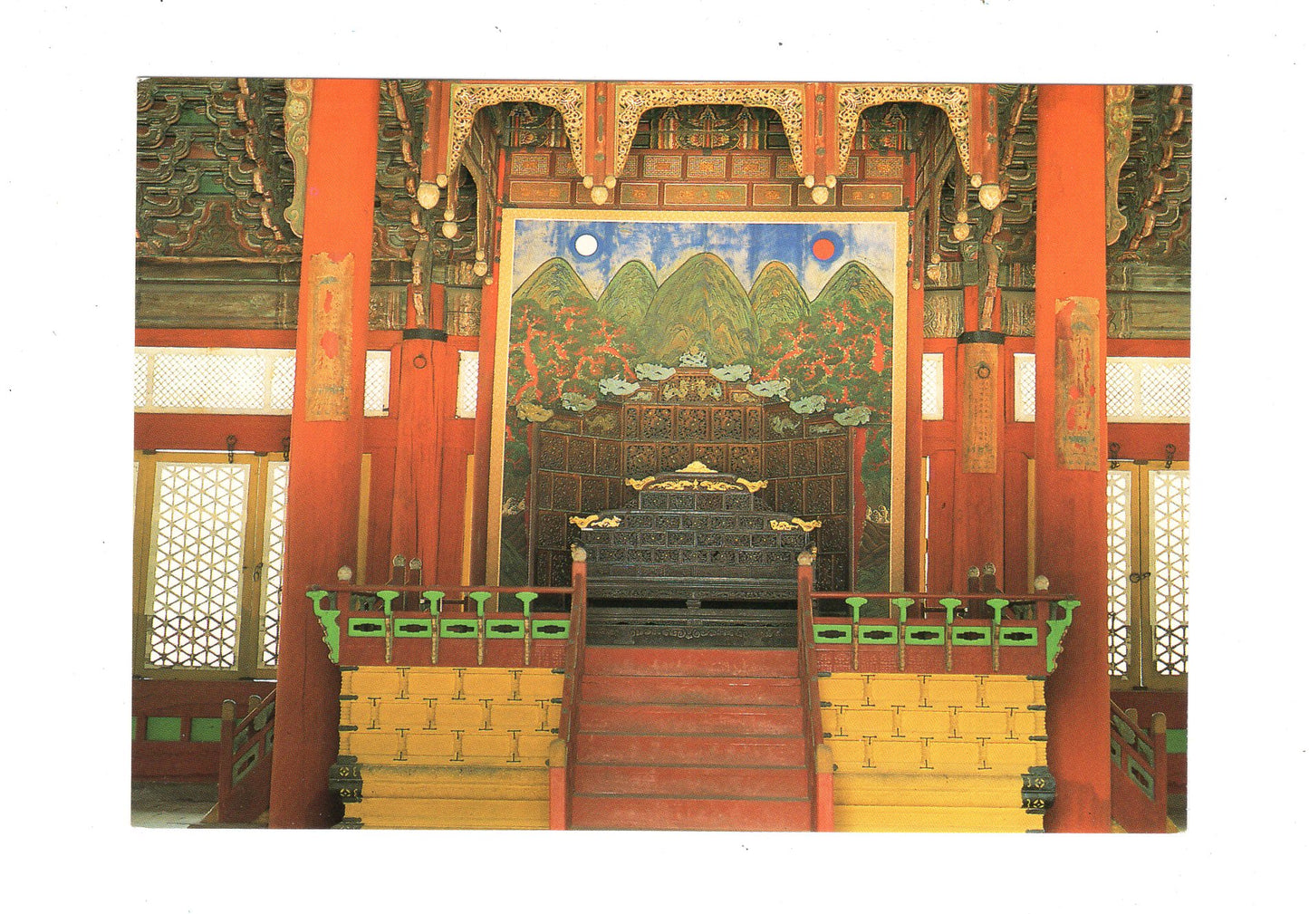 Ansichtskarte The Throne in Doksugung Chunghwajon / Südkorea