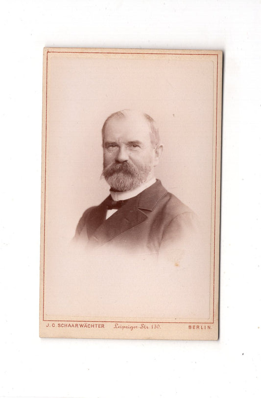 Fotografie Herrenportrait - Berlin 1880er / CDV C1-25