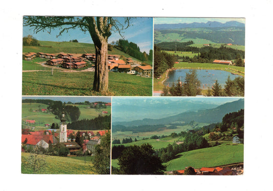 Ansichtskarte Feriendorf der Deutschen Bundespost / Scheidegg im Allgäu / H1-58