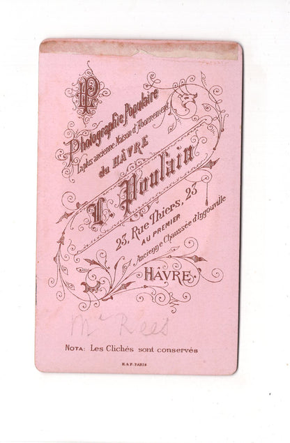 Fotografie Dame mit Silberblick - Le Havre 1880er / CDV C1-07