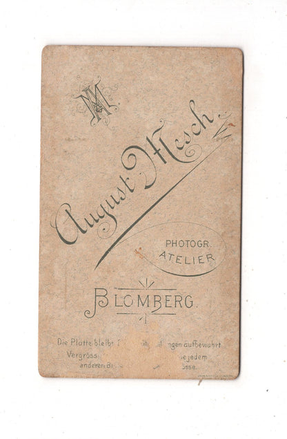 Fotografie Niedliche kleine Kinder - Blomberg 1890er / CDV M1-10