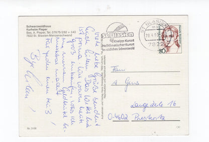 Ansichtskarte Schwarzwaldhaus Kurheim Pieper / St. Blasien-Menzenschwand