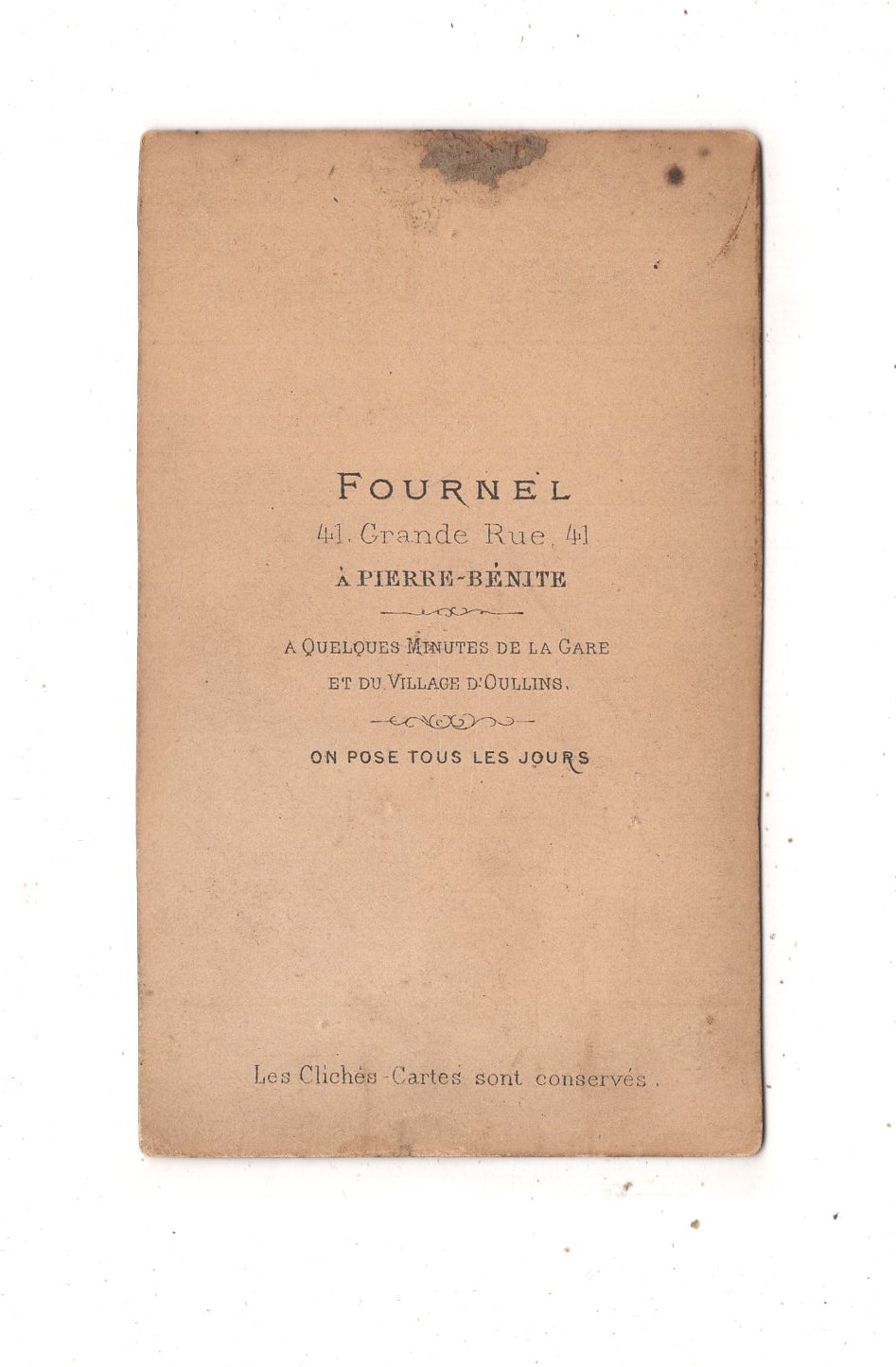 Fotografie Feine Dame - Pierre-Benite um 1870