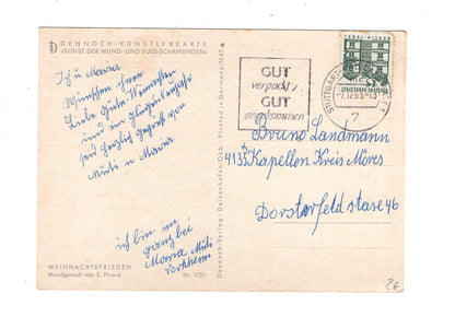 Ansichtskarte Feiertage / Frohe Weihnachten / K1-64