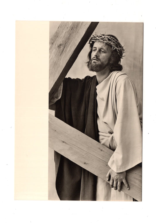 Ansichtskarte Passionsspiele Oberammergau 1960 / Auf dem Kreuzweg