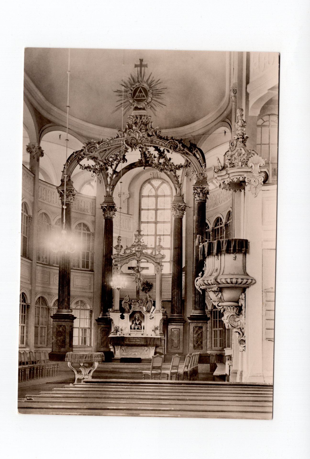 Ansichtskarte Inneres der Trinitatiskirche zu Kittlitz