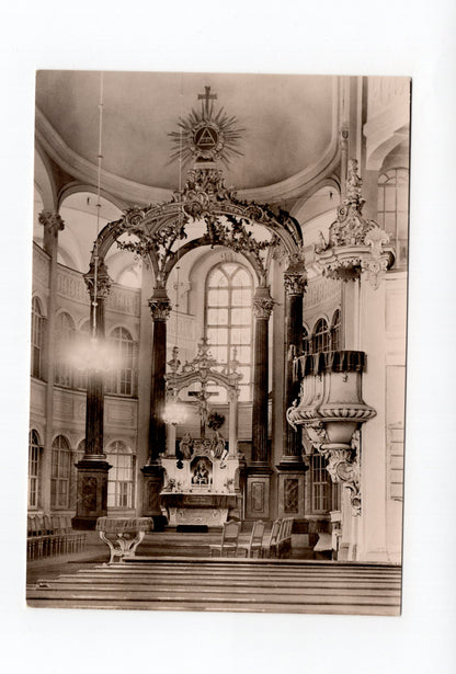 Ansichtskarte Inneres der Trinitatiskirche zu Kittlitz