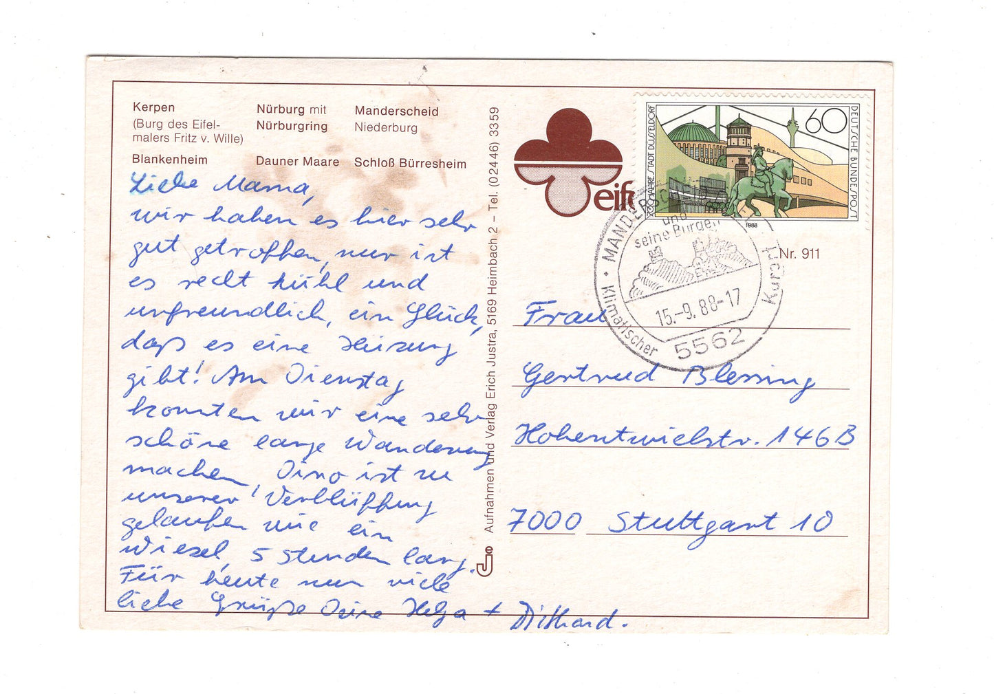 Ansichtskarte Grüße aus der Eifel / I1-54