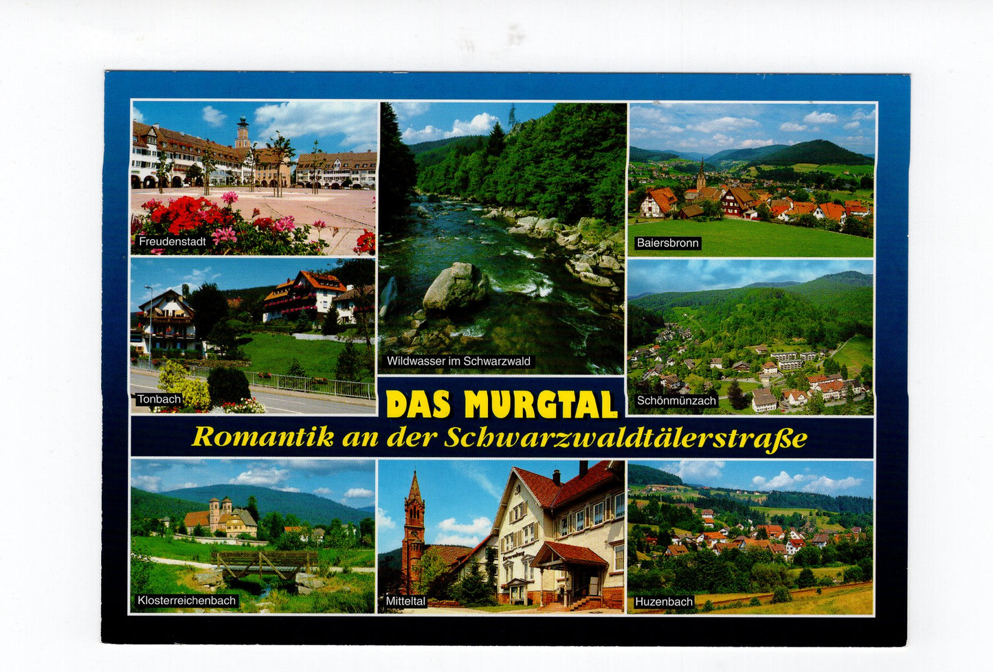 Ansichtskarte Das Murgtal / Baiersbronn / Tonbach +++