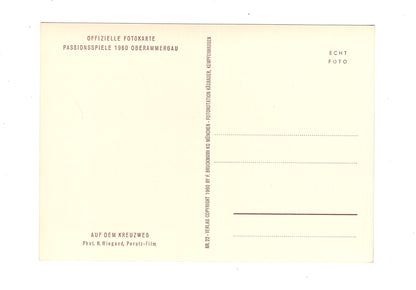 Ansichtskarte Passionsspiele Oberammergau 1960 / Auf dem Kreuzweg