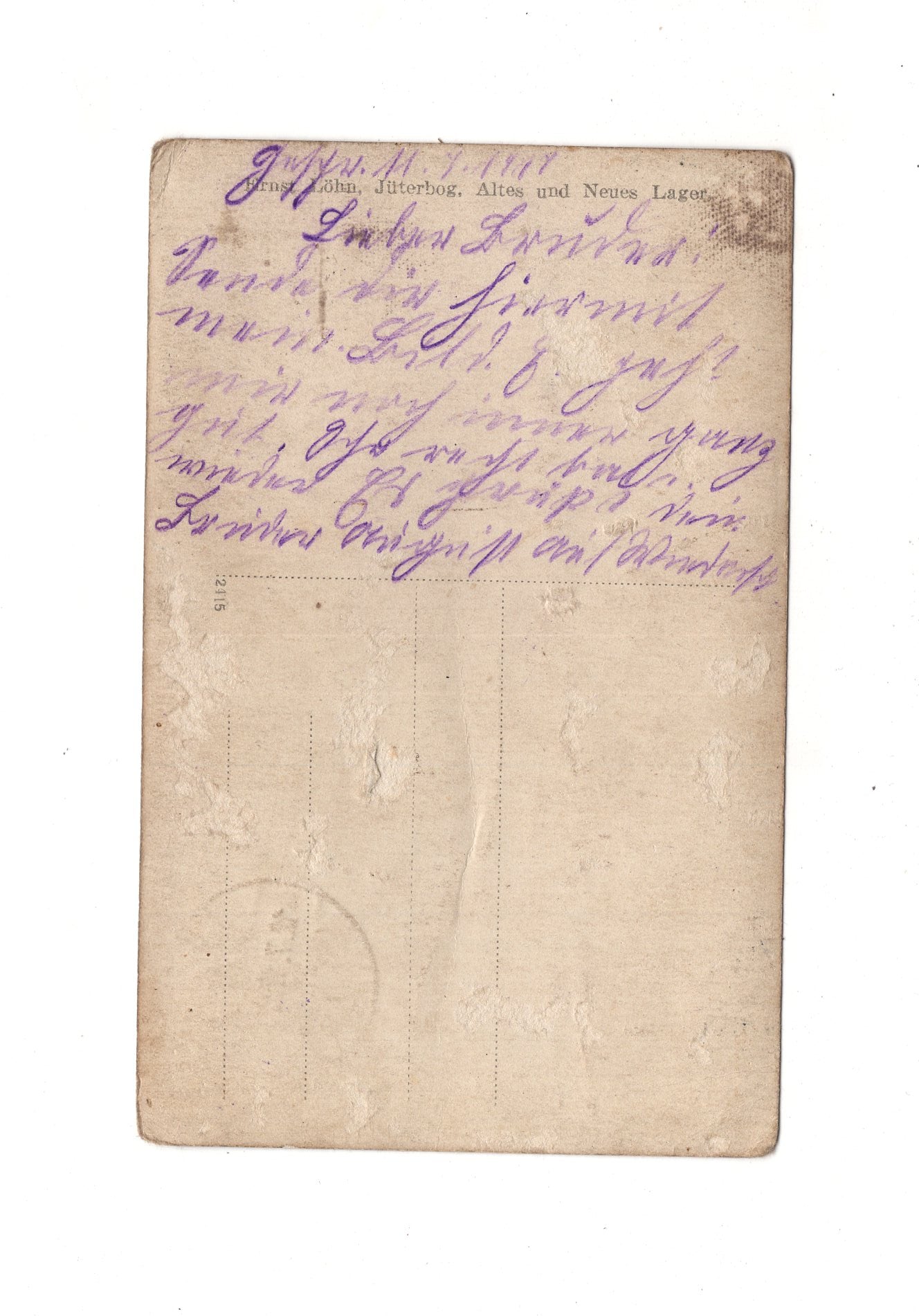 Ansichtskarte Soldat / Soldatenportrait - Jüterbog