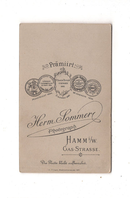 Fotografie Niedliches kleines Kind - Hamm in Westfalen 1890er