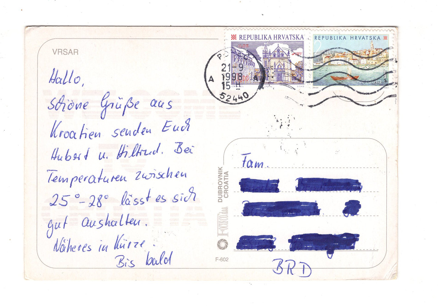 Ansichtskarte Vrsar / Kroatien / N1-51