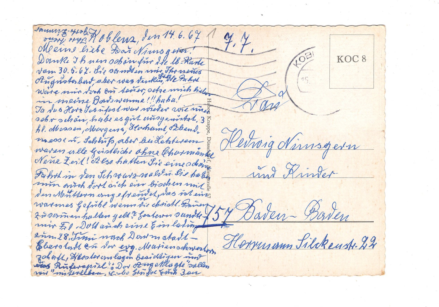 Ansichtskarte Koblenz am Rhein / G1-61