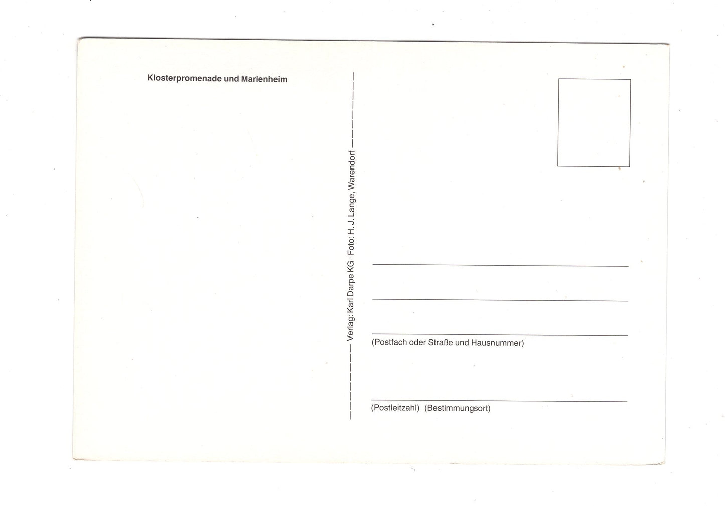 Ansichtskarte Warendorf in Westfalen / Klosterpromenade und Marienheim