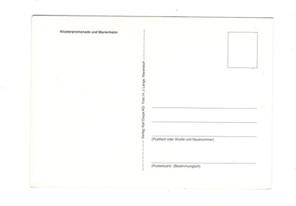 Ansichtskarte Warendorf in Westfalen / Klosterpromenade und Marienheim