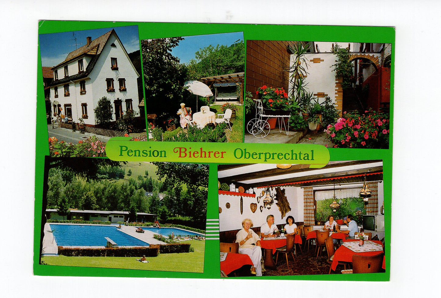 Ansichtskarte Pension Biehrer / Oberprechtal / Schwarzwald