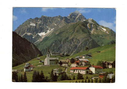 Ansichtskarte Hirschegg mit Widderstein / Kleinwalsertal / Österreich