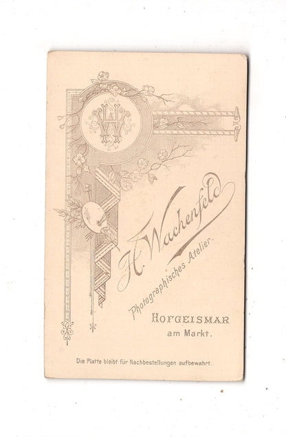Fotografie Niedliches kleines Kind - Hofgeismar 1890er