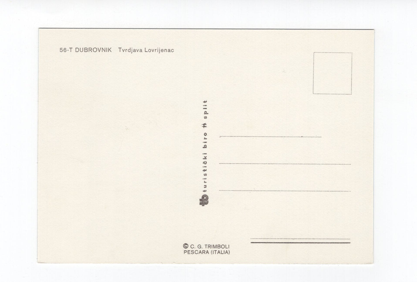 Ansichtskarte Dubrovnik / Tvrdjava Lovrijenac / Kroatien