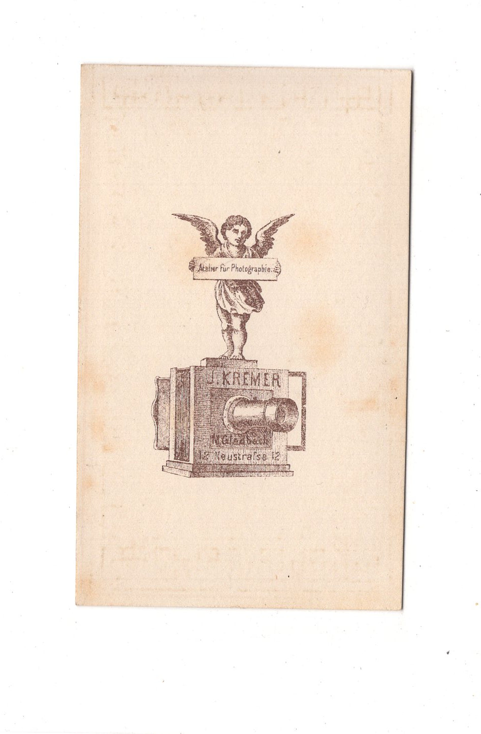 Fotografie Herrenportrait / Geistlicher - Mönchengladbach 1860er / CDV C1-25