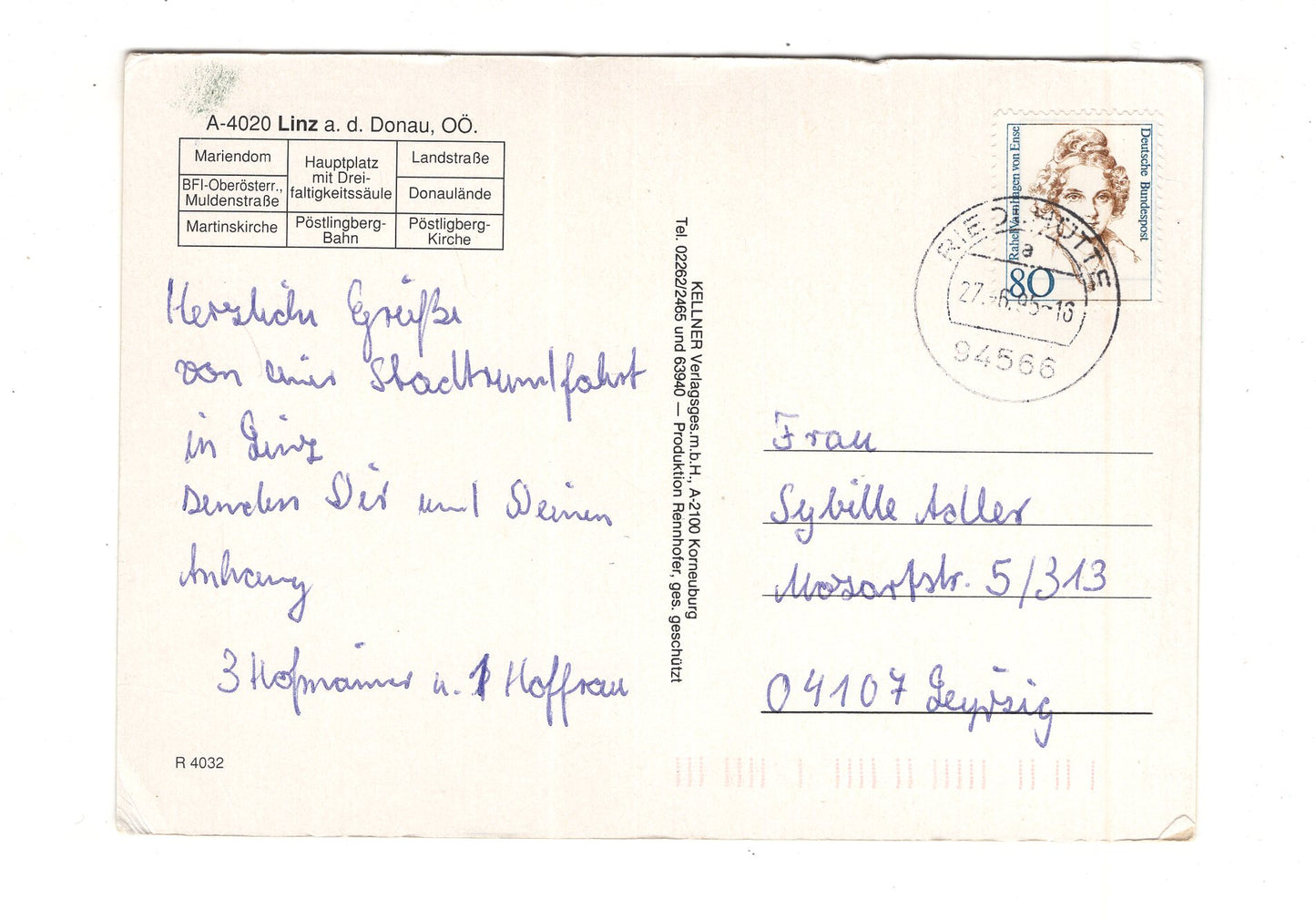 Ansichtskarte Linz an der Donau / Oberösterreich / Österreich
