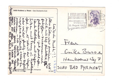 Ansichtskarte Koblenz am Rhein / Das Deutsche Eck / G1-61