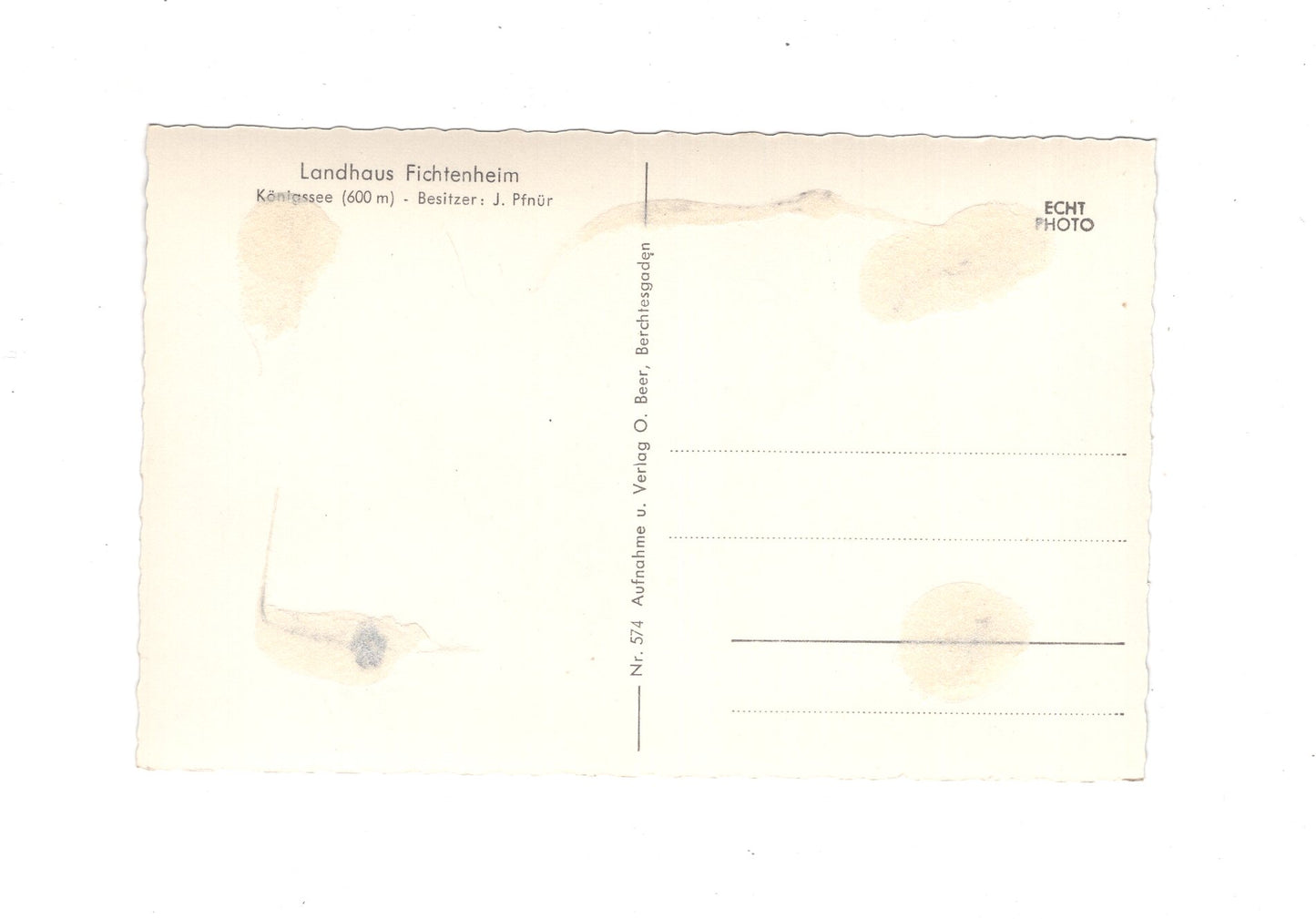 Ansichtskarte Landhaus Fichtenheim / Königssee