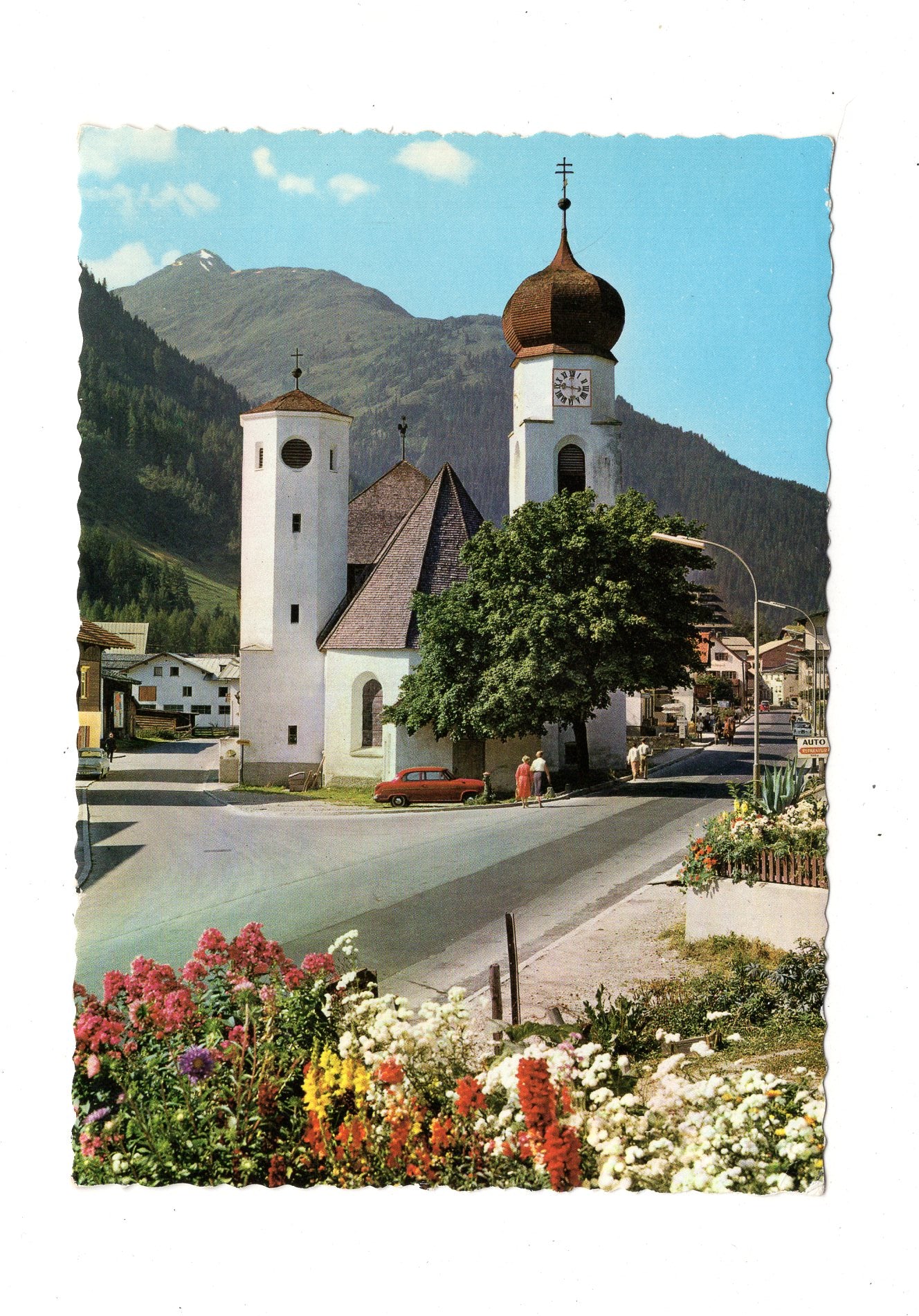 Ansichtskarte Pfarrkirche von St. Anton am Arlberg / Tirol / Österreich