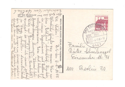 Ansichtskarte Bad Salzschlirf / Kurpark und Badehof