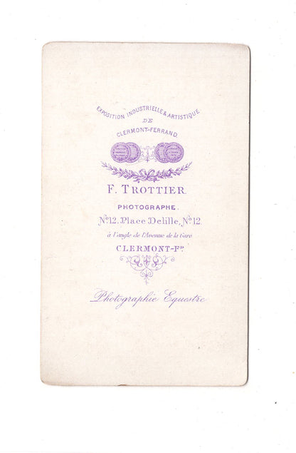 Fotografie Damenportrait - Clermont-Ferrandum 1870 / CDV C1-07