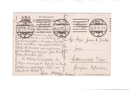 Ansichtskarte / Feldpost München - 1918