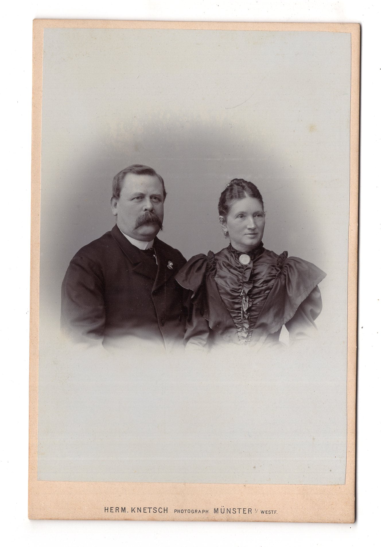 Fotografie Feines Paar - Münster 1890er