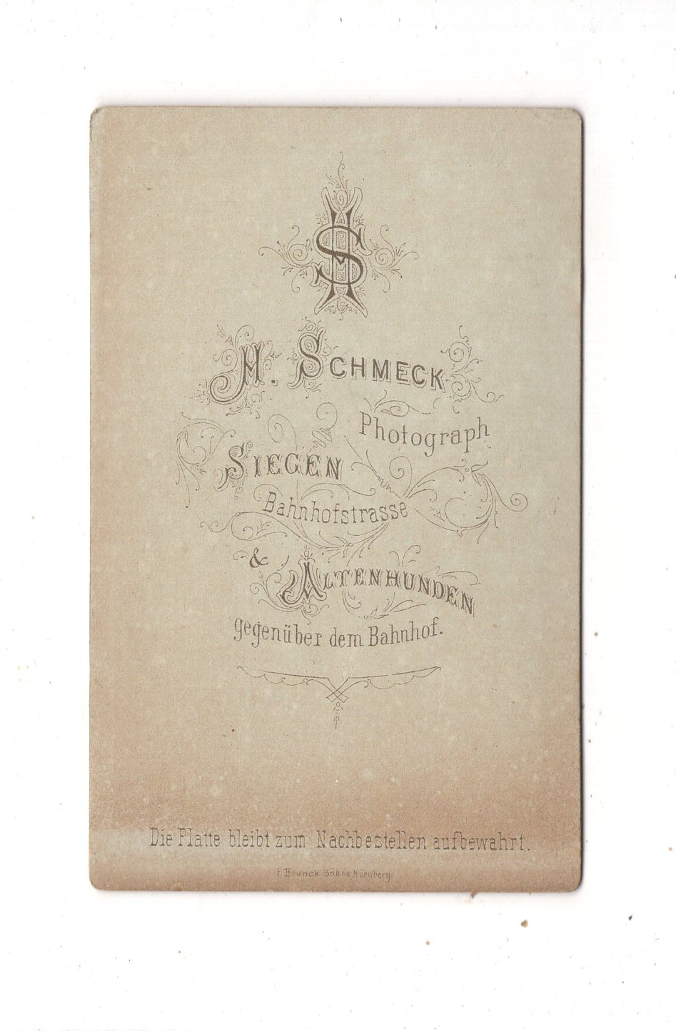 Fotografie Niedliches kleines Kind - Siegen um 1880