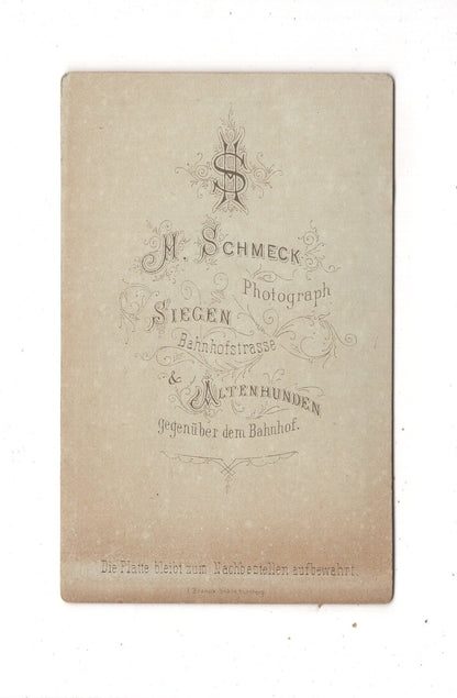 Fotografie Niedliches kleines Kind - Siegen um 1880
