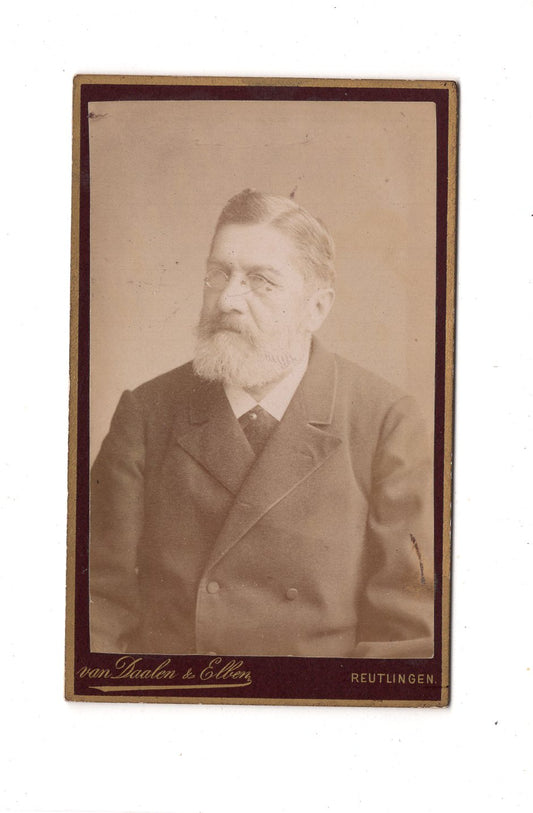 Fotografie Herrenportrait - Reutlingen 1880er / CDV C1-25