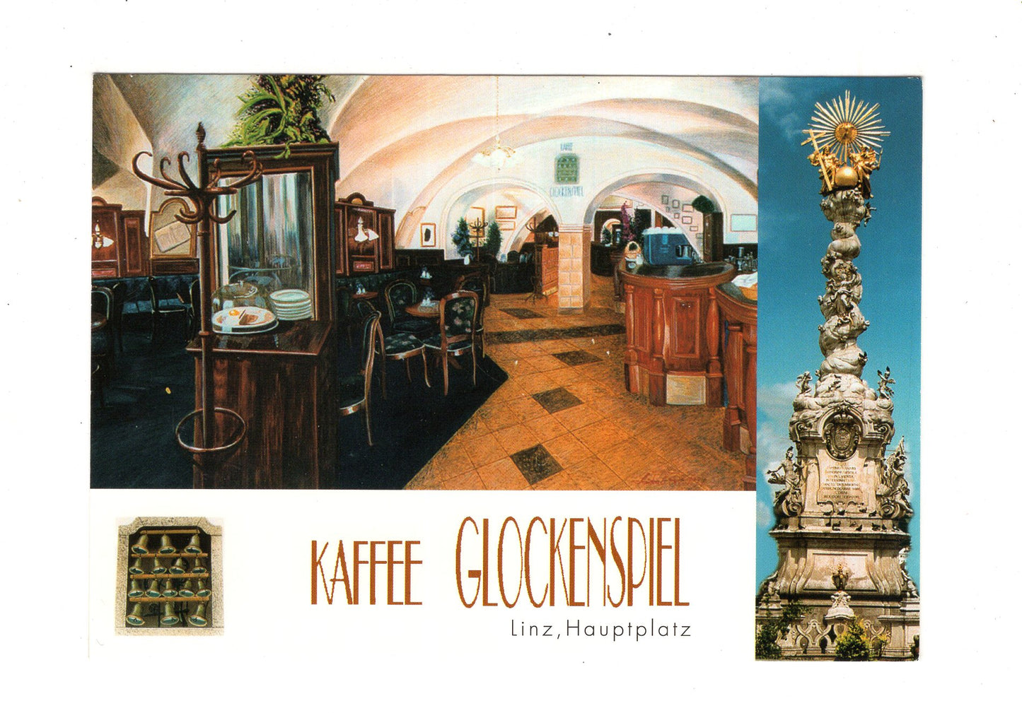 Ansichtskarte Kaffee Glockenspiel / Linz an der Donau / Oberösterreich / Österreich