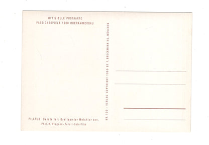 Ansichtskarte Passionsspiele Oberammergau 1960 / Pilatus / Melchior Breitsamter sen.