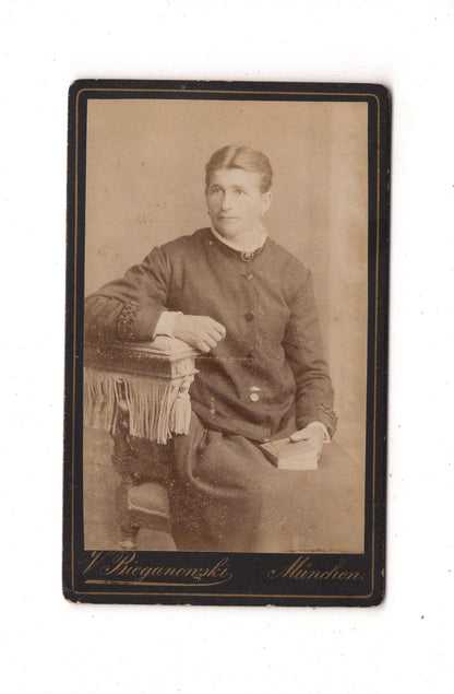 Fotografie Feine Dame - München 1880er / CDV L1-28