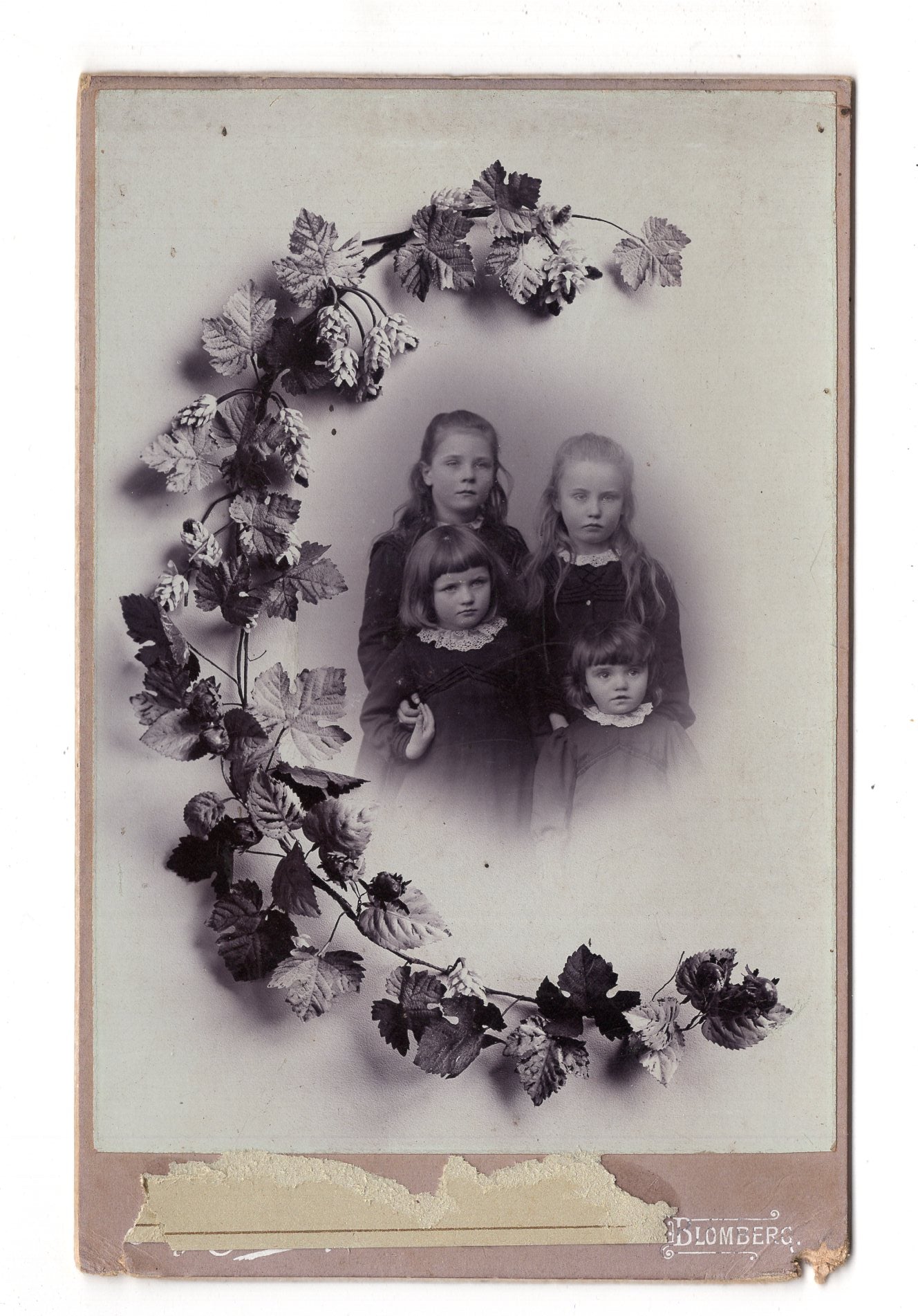 Fotografie Niedliche kleine Mädchen - Blomberg in Lippe um 1900 / CAB U-26