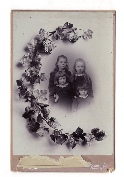 Fotografie Niedliche kleine Mädchen - Blomberg in Lippe um 1900 / CAB U-26