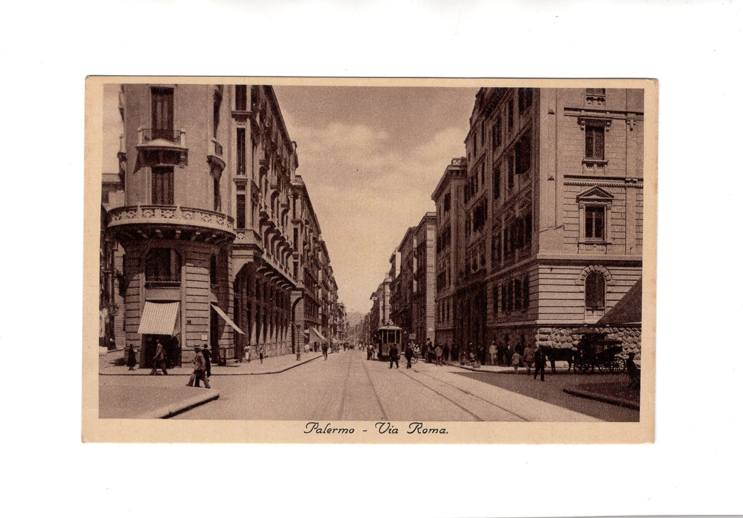 Ansichtskarte Palermo / Via Roma / Italien