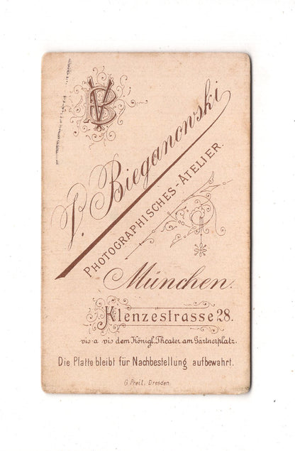 Fotografie Feine Dame - München 1880er / CDV L1-28